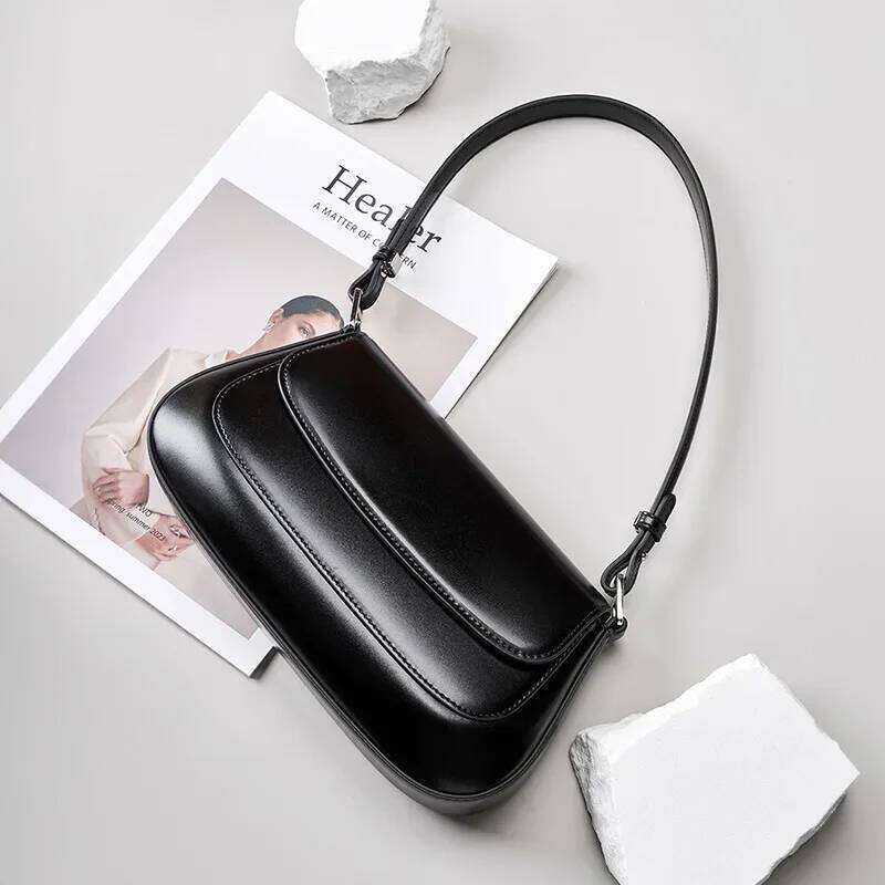 High Quality Genuine Leather Shoulder Bag, Retro Handbag Women, Light Designer Crossbody Bag For Women