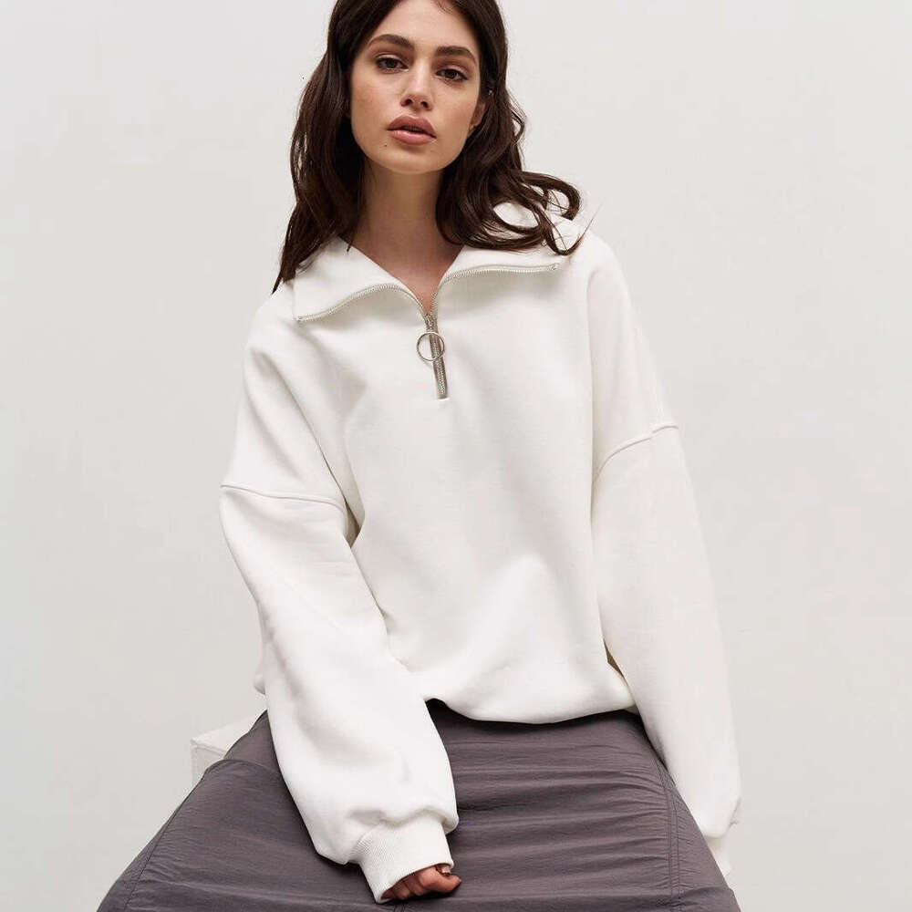 Autumn Winter Women's Unisex Fashion Street Style Loose Zip-Up Hoodie B5