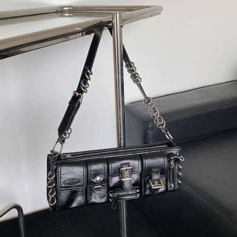 Vintage Handbags For Women Half-moon Leather Hasp Shoulder Crossbody Bag Designer Ladies Underarm Bags Hobo 2024 Fashion