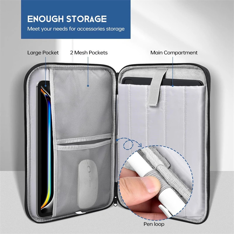 Waterproof Shockproof Handle Bag Laptop Sleeve Case for Air 11 12 13 13.6 Inch M4 M3 M2 Chip Mac Book Cover Accessories 250716