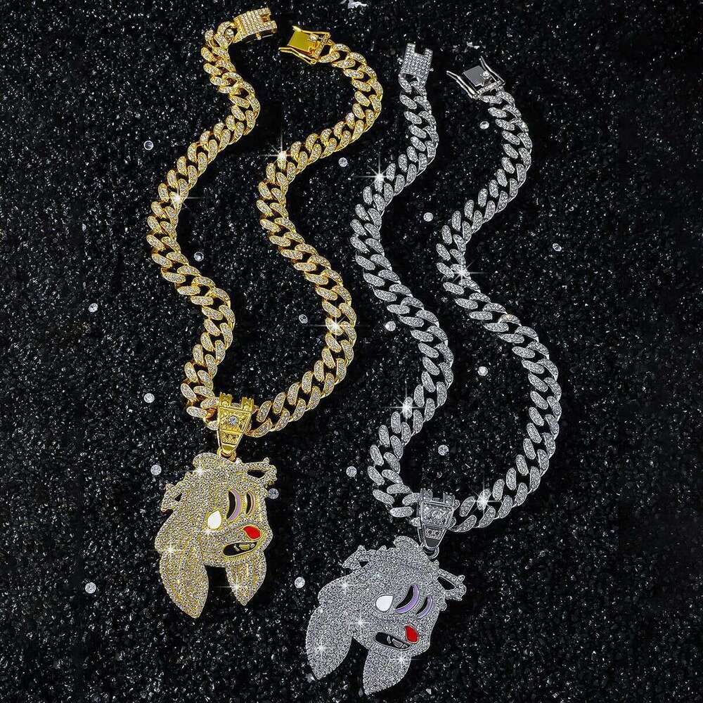 Creative Full Dia Personality Style Cartoon Pendant Hip-Hop Punk