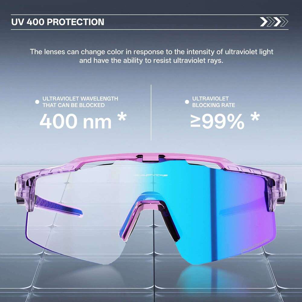 KAPVOE Photochromic Cycling Sunglasses Women Night Sports Glasses MTB Bicycle Riding Bike Equipment UV400 Outdoor Camping Mask