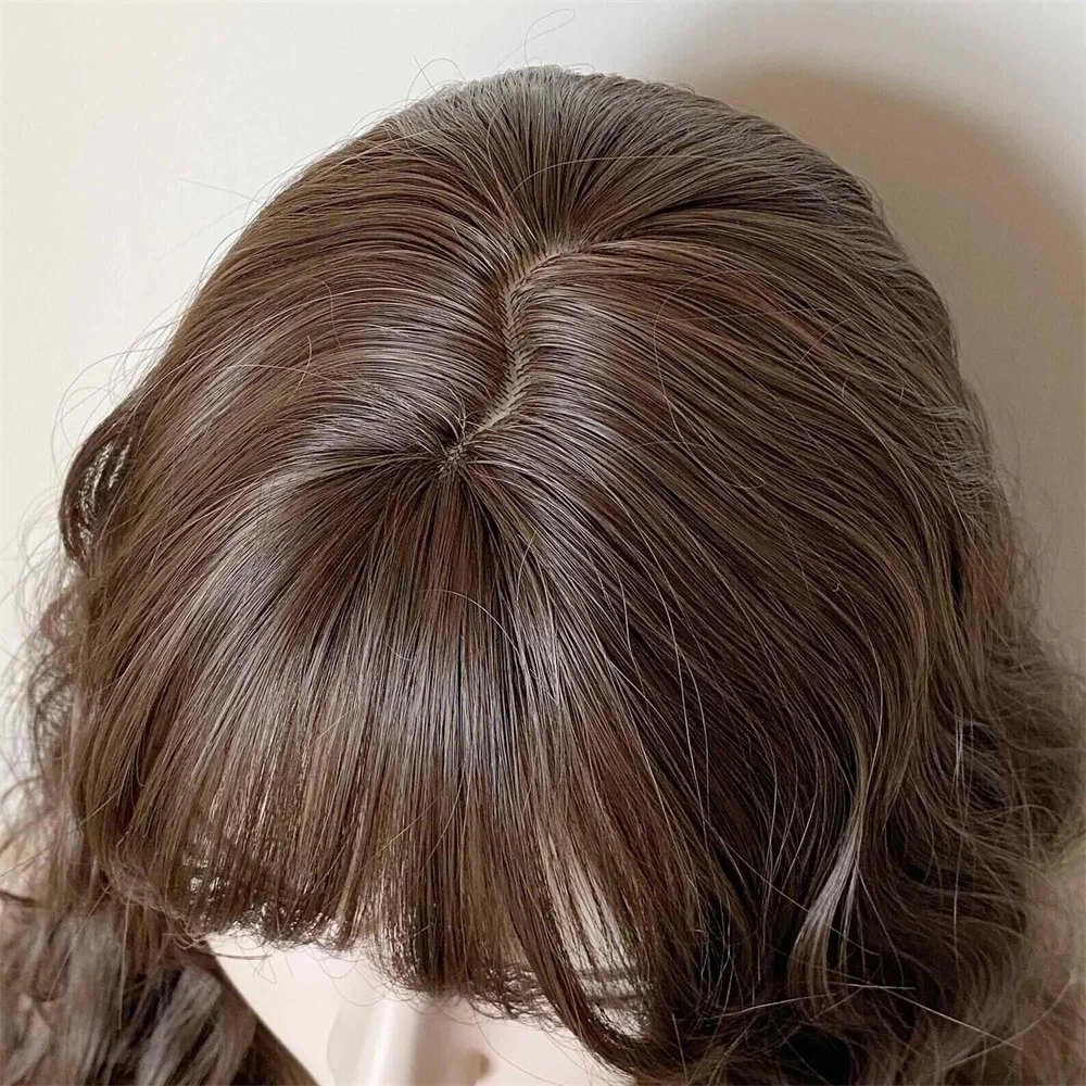 Natural Long Soft Brown Glueless Body Wave full lace Human Hair Wig Baby Hair HD Lace European Hair Preplucked