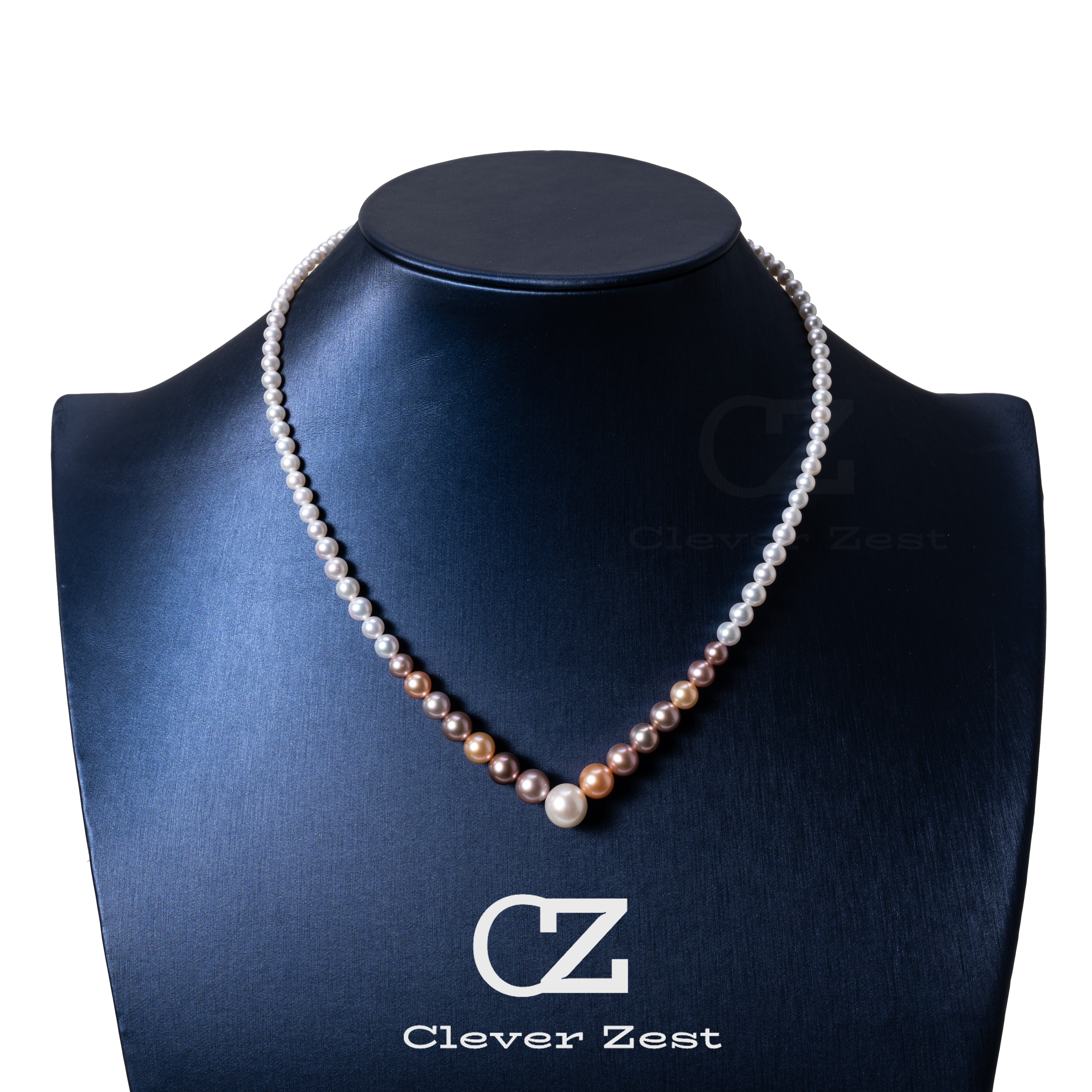 Natural Candy Freshwater Pearl Necklace S935 Silver Unique Designer Jewelry