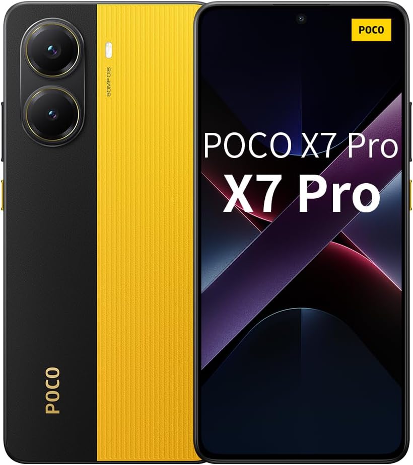 Global Version Xiaomi Poco X7 Pro Smartphone,8+256/12+512GB 50MP Main Camera with OIS, 6000mAh (Typ.) Battery with 90W HyperCharge, IP68, AI Functions