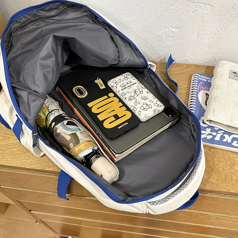 Students Schoolbag Tutoring Bag Large Capacity Knapsack Waterproof Outdoor Travel Backpack Tote Gift 250714