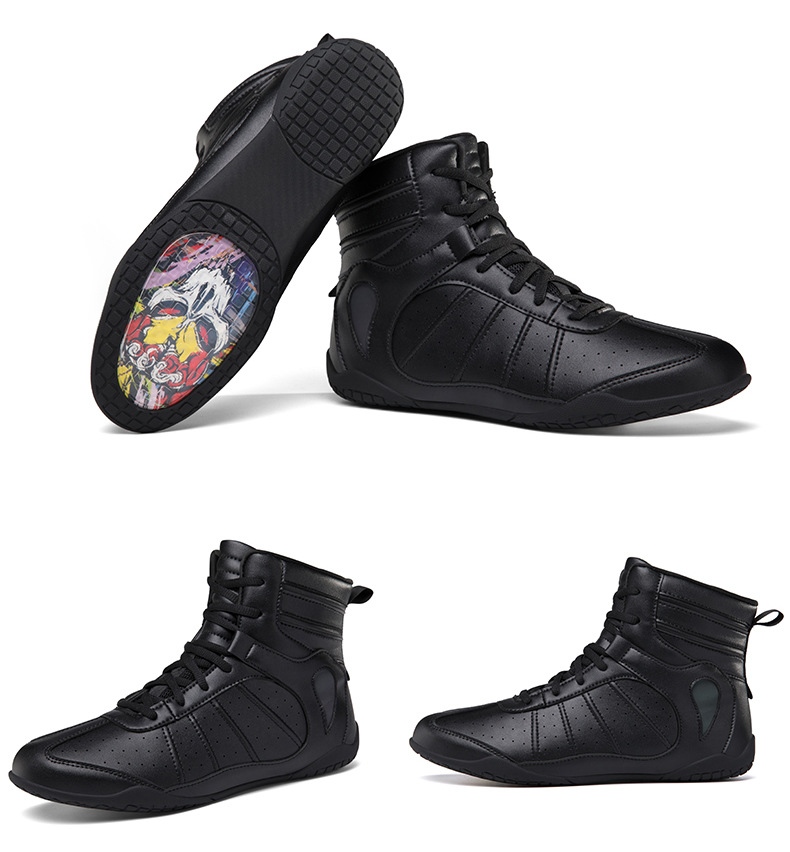 Boxing shoes Sanda shoes Fighting indoor squat training shoes Wrestling shoes breathable wear-resistant large size 47