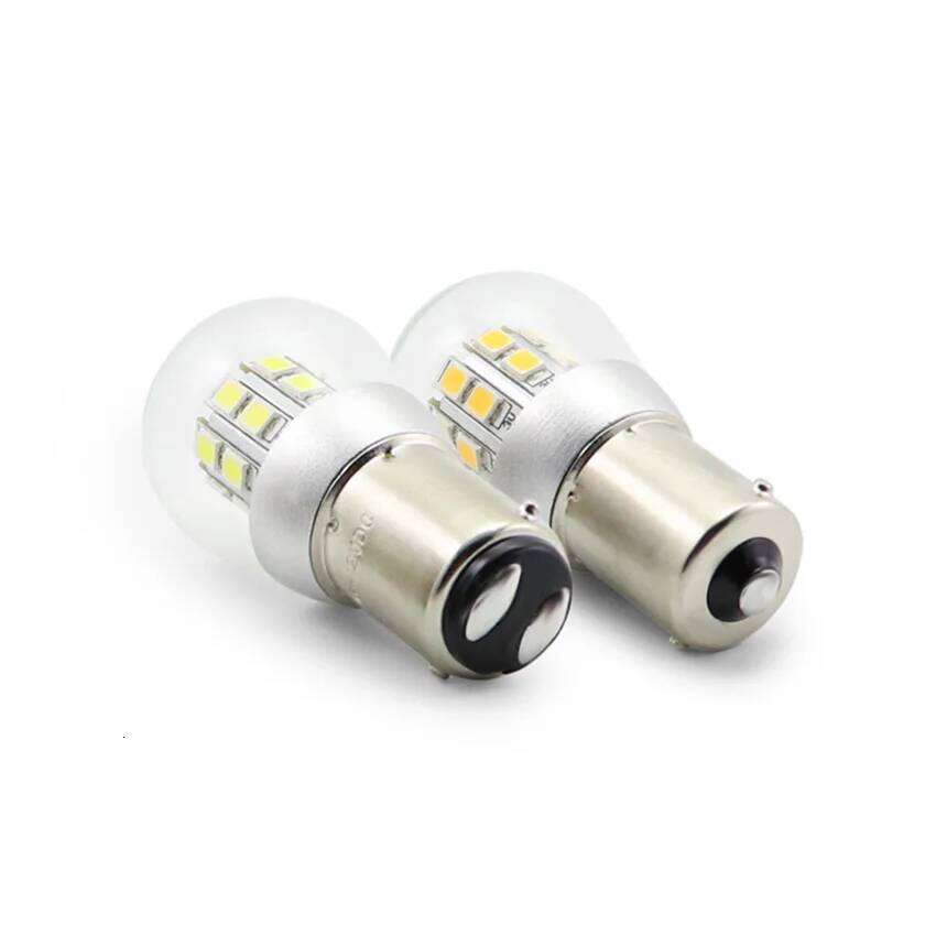 2pcs 6V Red BA15S 1156 P21W 12V P21/5w Led Brake light Car Turn Signal Auto Reverse Lamp Warm white