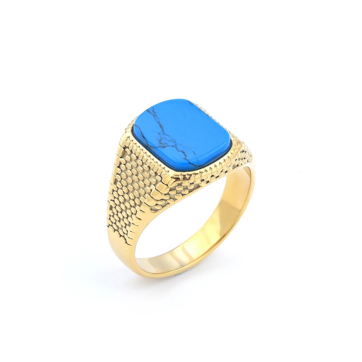 Mens High Quality Stainless Steel Multiple Color Gemstone Styles Onyx Rings Jewelry Professional Factory Made 250716