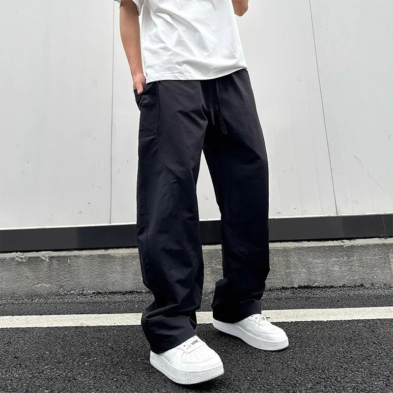 Fashion Scimitar Casual Pants for Men 2025 Summer Thin Mens Pants Loose Wide-leg Work Pants for Men Pant Sets Fishing 250715