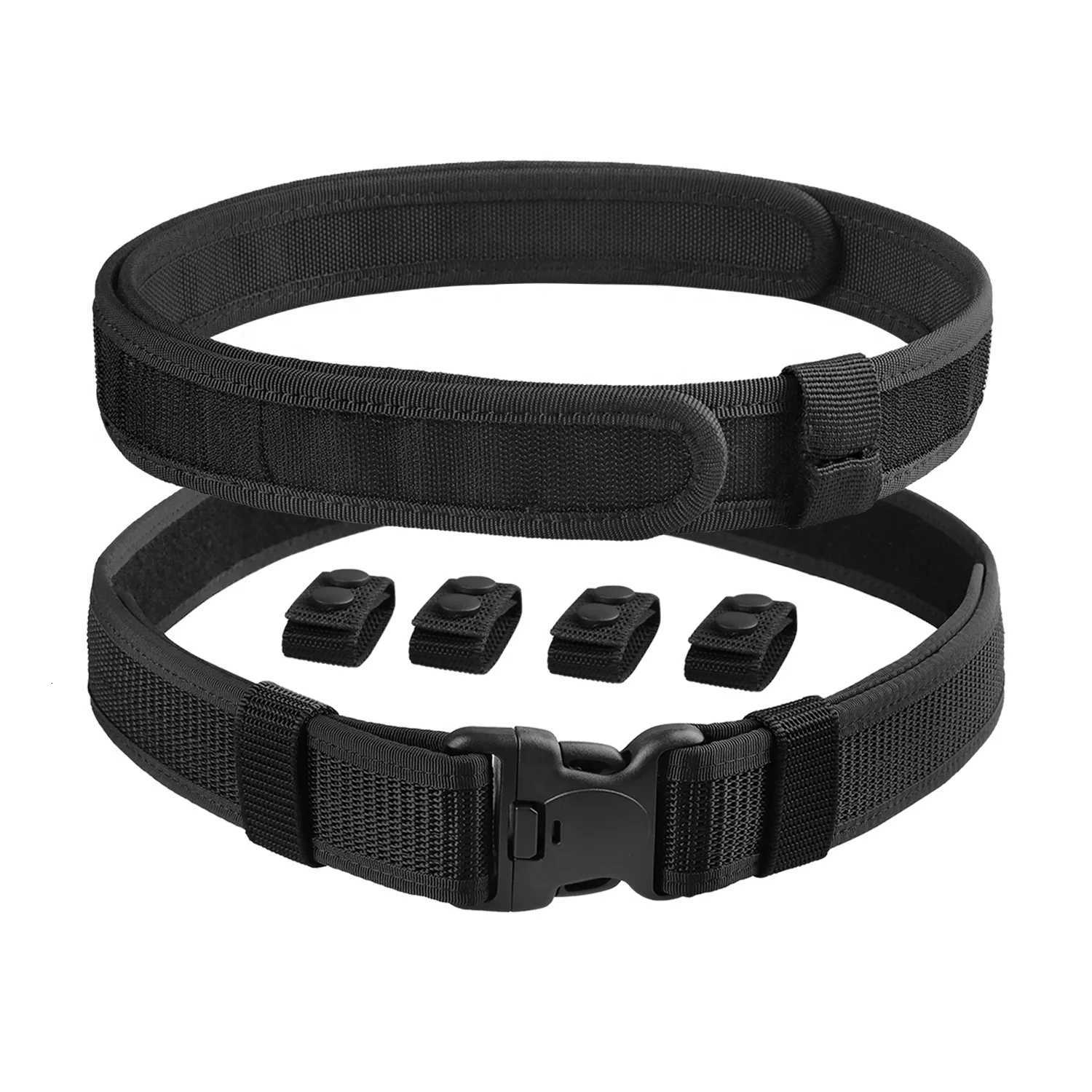 2 in 1 Tactical Belt Quick Release Buckle MOLLE Mens Belts width 5CM W250717