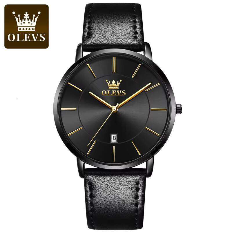 DHwatches Men's Luxury Watch Quartz Leather Bracelet Simple Ultra-thin Pulse Clock High-quality Lover