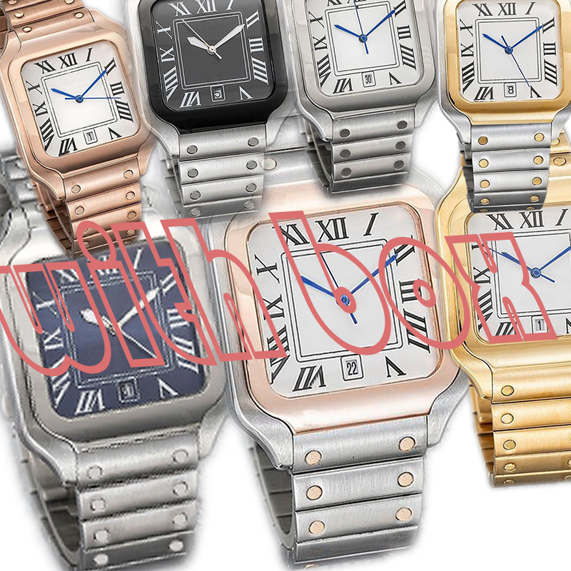 Luxury men's automatic mechanical all stainless steel watch, classic 40mm stainless steel men's glass watch