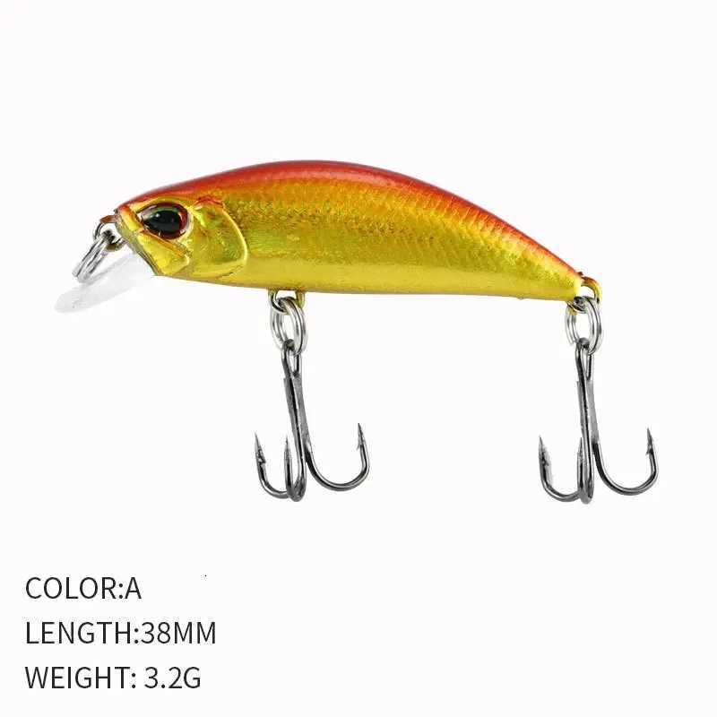 2024 Hot 38mm 3.2G Mini Sinking Minnow Jerkbaits Peche Artificial Bait WobbLEr Lure for Trout Bass Carp Fishing Z250717