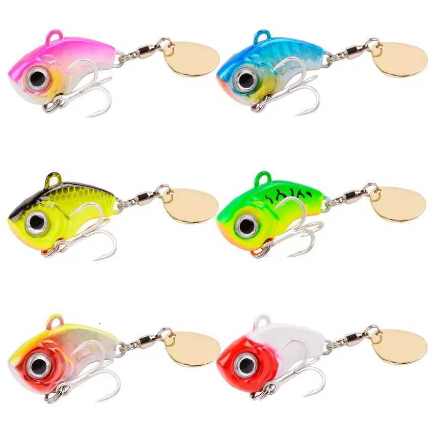 5Pcs/box Rotating Metal VIB vibration Bait Spinner Spoon 5g-20g Jigs Trout Winter Fishing Hard Baits TackLE Pesca Z250717