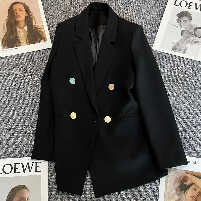 Womens Suit Coat Elegant Sports Casual Blazer Korean Fashion Jacket Spring Autumn Solid Color Ladies Clothing 250715