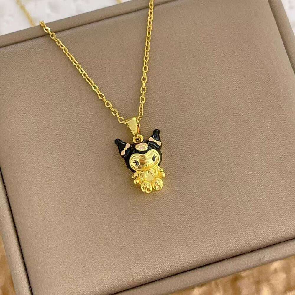Kuromi Cute Cartoon Doll Niche Design Fashion Collarbone Chain Necklace For Women 119