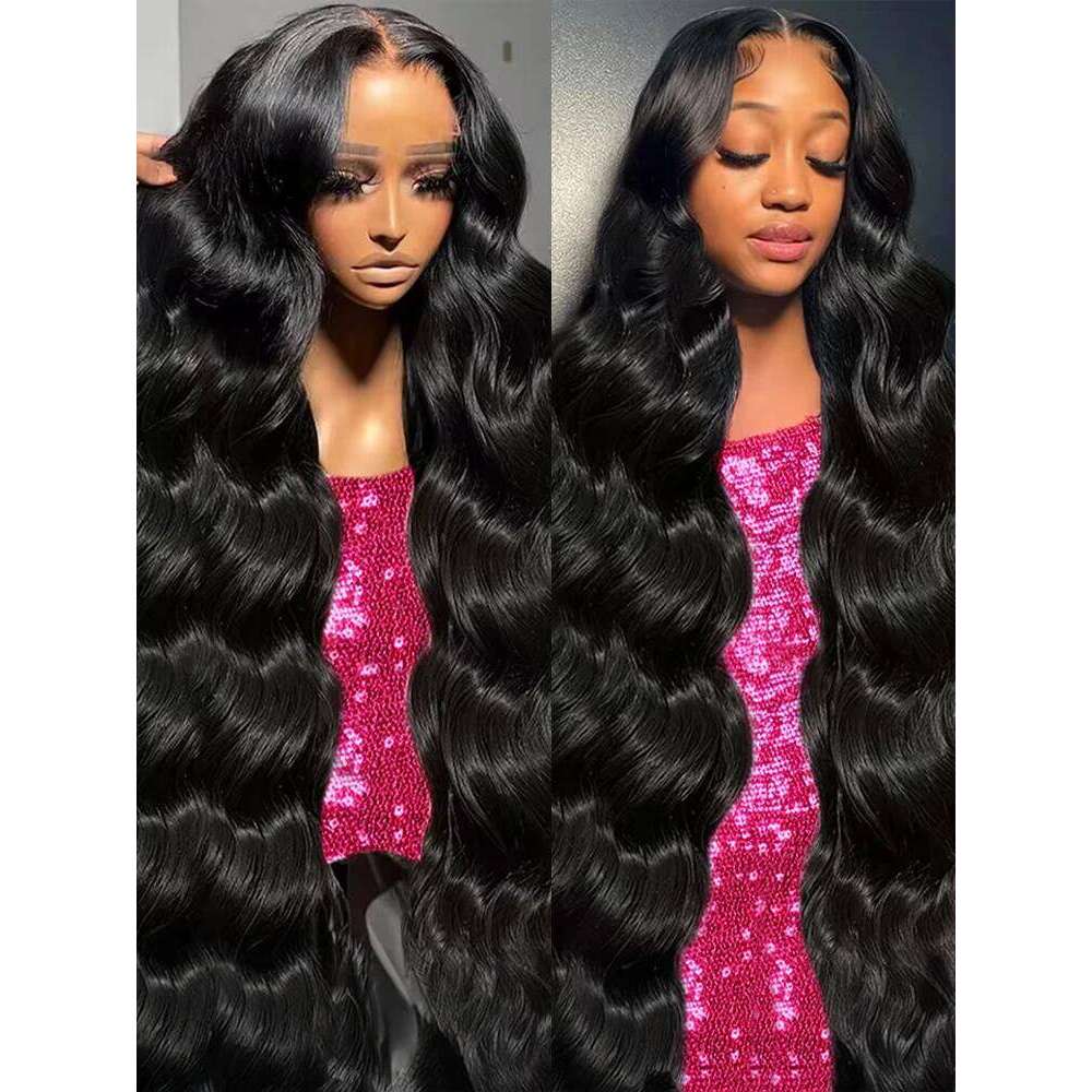 200 250 Density Brazilian Glueless 13x6 13x4 Body Wave Wig Front 30 40 Inch Human Hair Pre Plucked HD Lace Frontal Wigs
