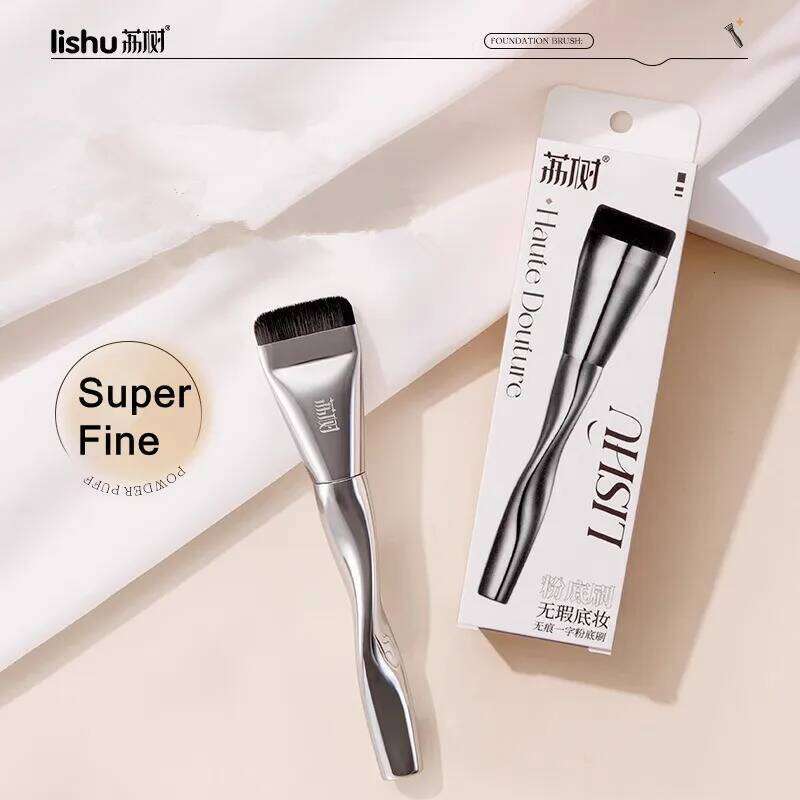 LISHU Flat-head Foundation Ultra-thin Contour Blending Seamless Concealer Facial Mask Brush Beauty Applicator Tool X250717
