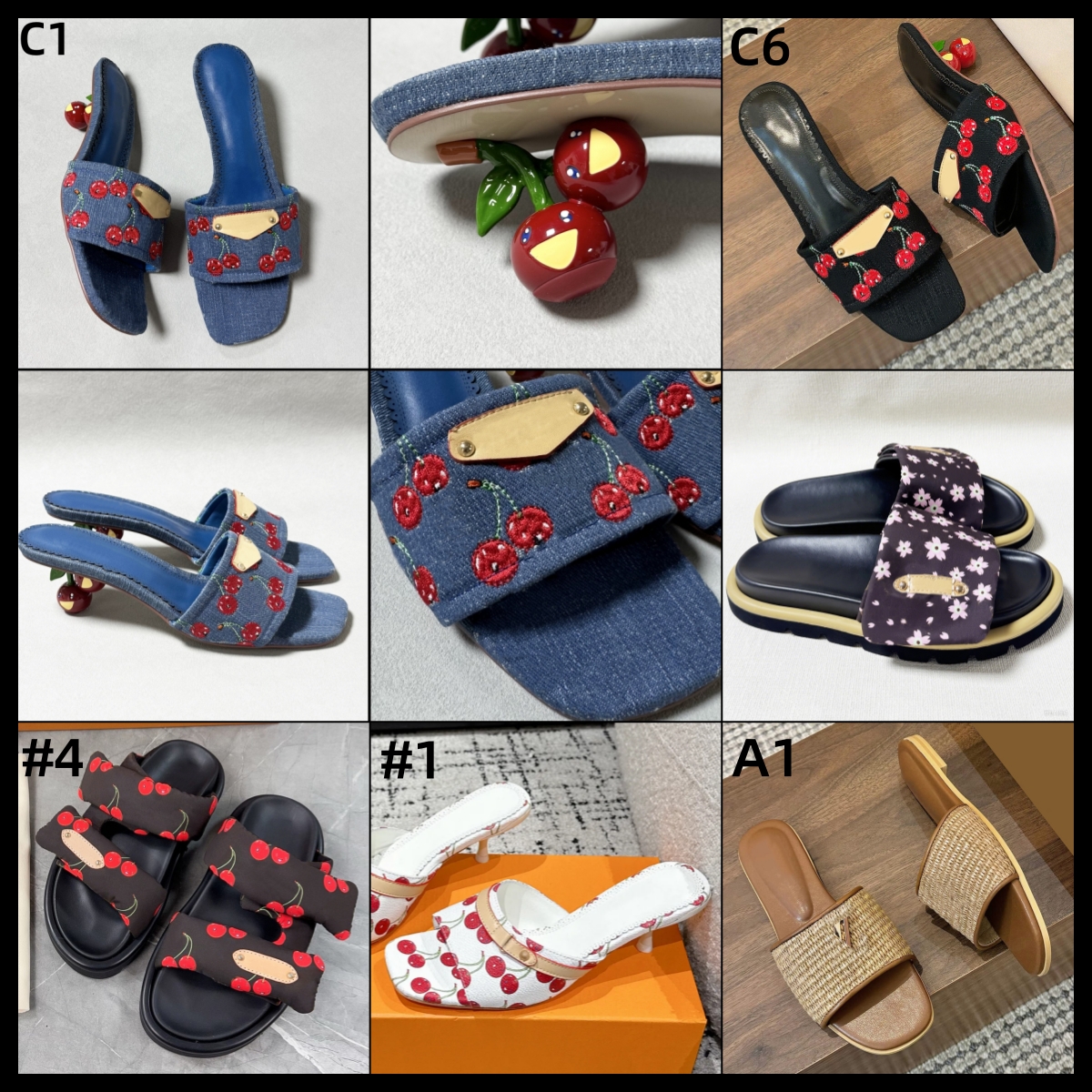 (Order by pic in opt, not by desc) New Fashion Shoes slippers cowhide Beach sandals women flip-flops