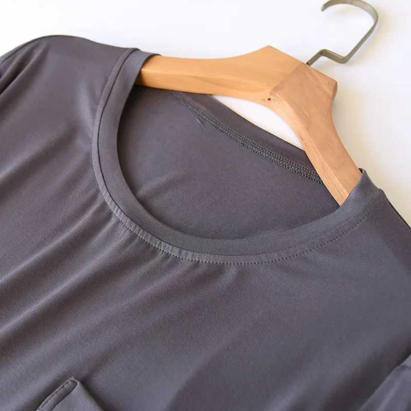 New Spring and Autumn Mens Pajamas Set Modal Long Sleeve Pants Two Piece Loose Oversize Home Suit Pajamas For Men Sleepwear W250717