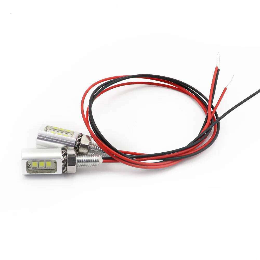 2pcs 12V 24V Car Motorcycle License Number Plate Lights Lamp Auto Tail Front Screw Bolt Bulbs Source