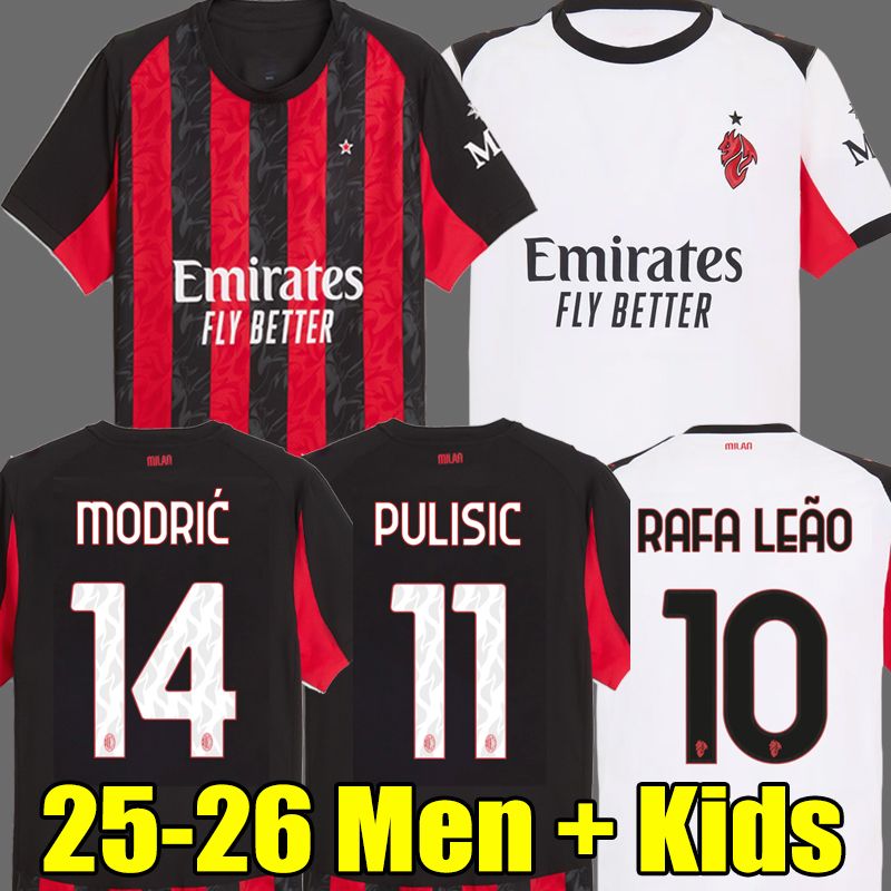 25 26 MODRIC PULISIC soccer jerseys RAFA LEAO ACS LOFTUS-CHEEK MILANS home away football shirt Third 4th fouth men kids kit uniforms 2024 2025