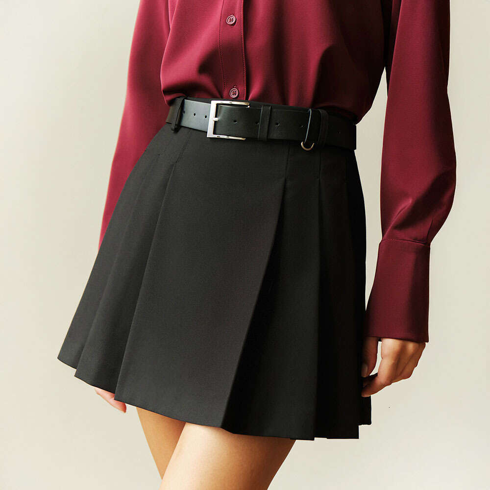 Minimalist Pleated Spring Summer New Versatile Hot Girl Short Sweet Mini Skirt For Women B5