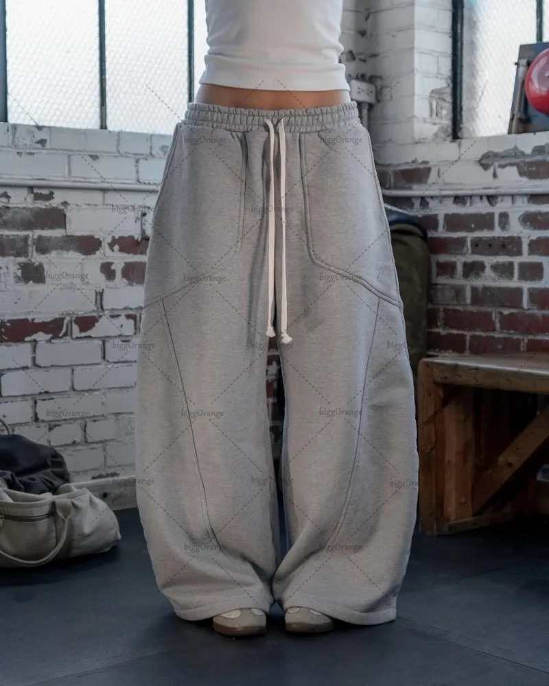 2025 Street Hip-hop Goth Harajuku Fashion Versatile Straight Wide-leg Pants Men American Retro Y2K Casual Loose Trousers Women 250715