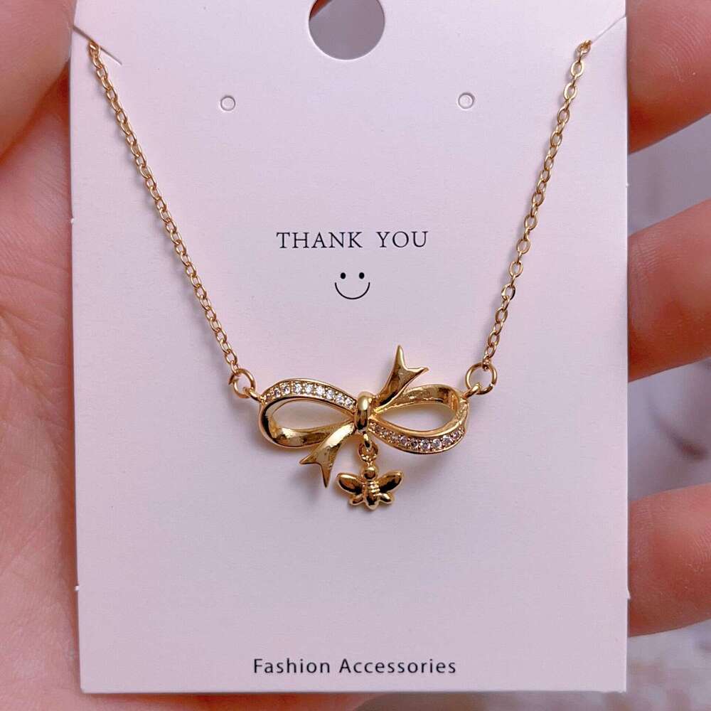 Titanium Steel Clavicle Chain Geometric Design 8-Word Necklace Women Pendant Light Niche High-End Accessories Ins Versatile Jewelry Ebb