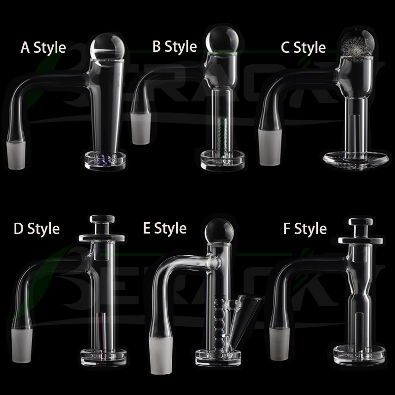 Beracky Full Weld Beveled Edge Control Tower Terp Slurper Terp Slides Quartz Banger With Ruby Pill Quartz Nails