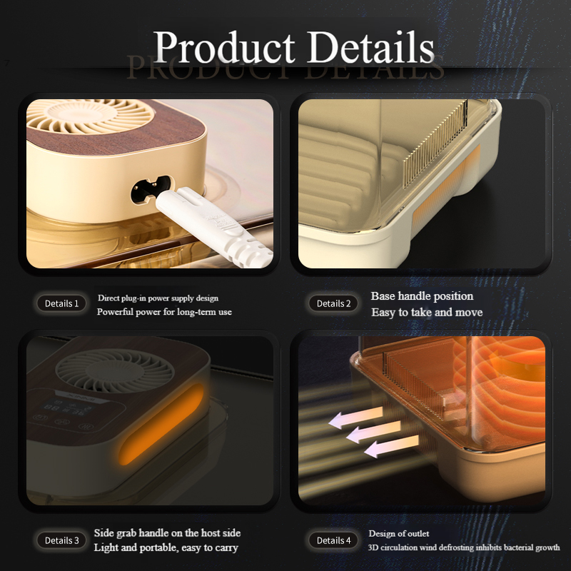 New Rice Core Warm Air Fish, Chicken, Duck Meat, Refrigerator Defrosting, Quick Preservation, Multi-Functional Defrosting Device for Kitchen Use