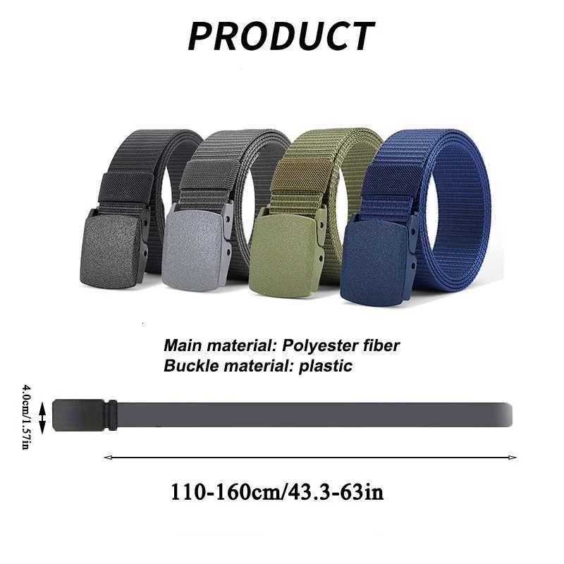 Mens Belt Outdoor Casual Canvas Belt Metal Free Training Nylon Tactical Belt With Pants Jeans Belt Sports Belts For Men Women W250717