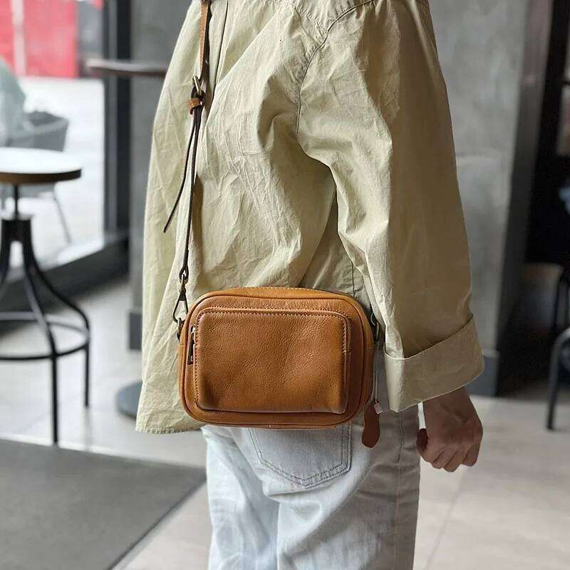 Johnature Casual Women Pillow Bag Soft Real Leather 2025 New Simple Solid Color Versatile Cowhide Shoulder & Crossbody Bags