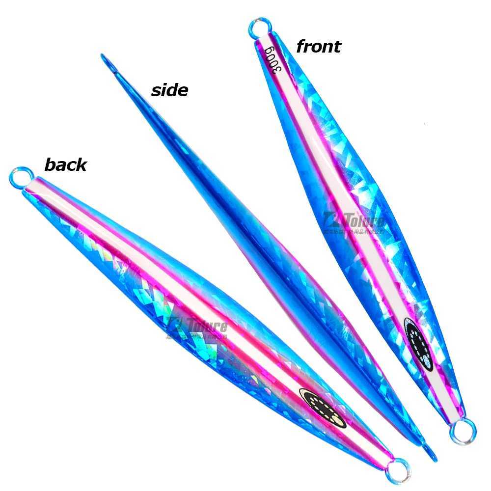 TOLU NEW Slow Sinking Metal Jig 200g 260g 300g Long Casting Slow Sinking Fall Jigs Saltwater Deepsea Fishing Lure Z250717