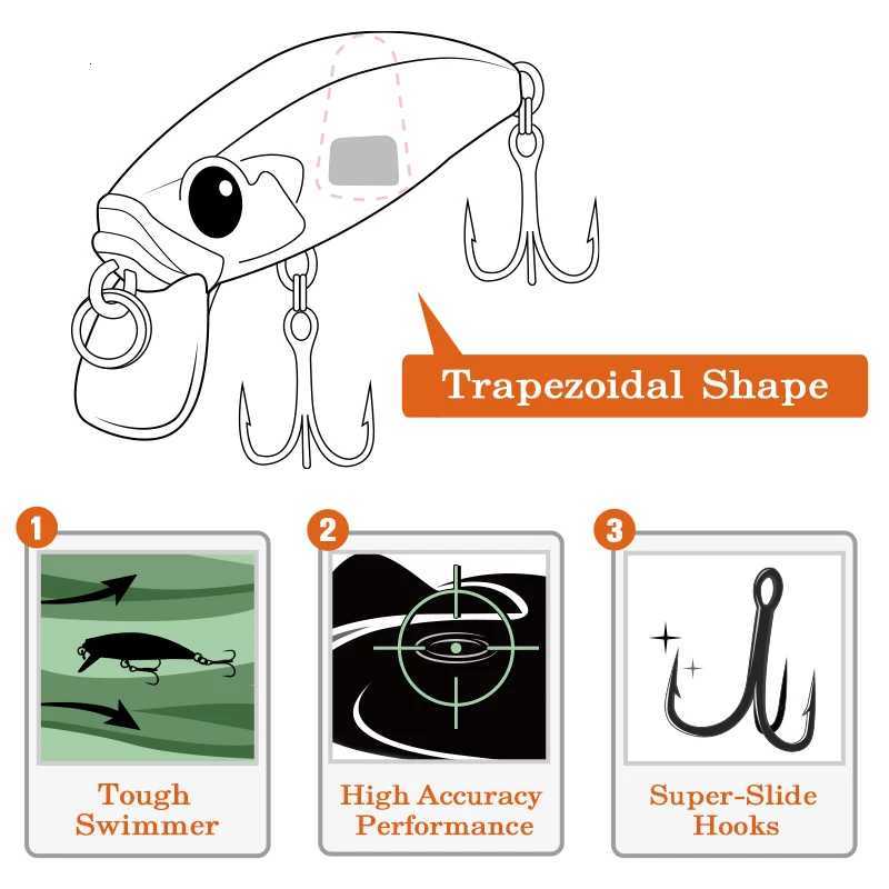 TSURINOYA 46S Sinking Minnow Fishing Lure Intruder 46mm 5g Artificial Trout Ajing Stream Lake Jerkbait Rockfishing Hard Baits Z250717