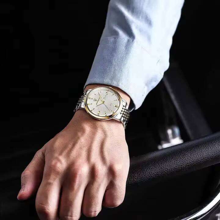 DHwatches Men's Business Watch - 50M Waterproof Stainless Steel Quartz Wristwatch with Date & Luminous (Model 994)