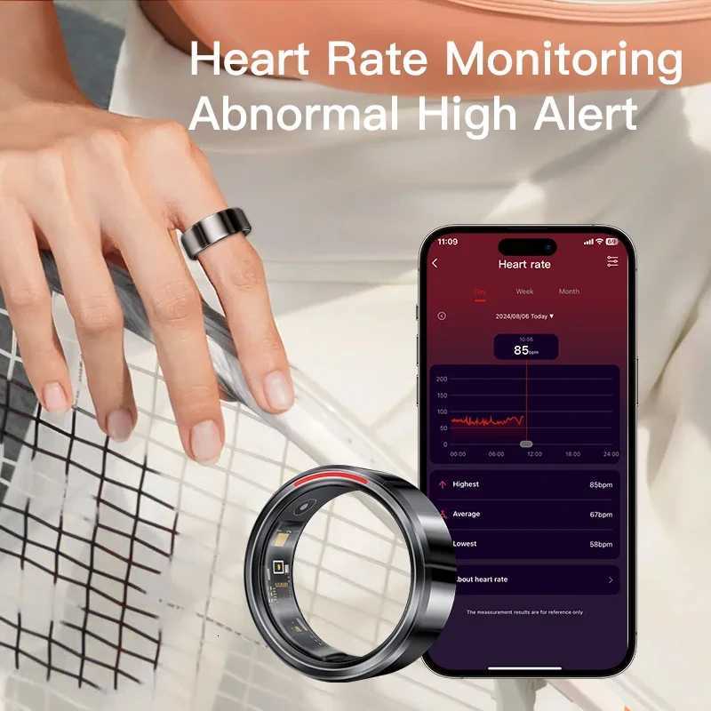 1 Smart Ring H1 Durable 5ATM Waterproof Remote Control Functionality Sleek Ceramic Design Men Women W250717