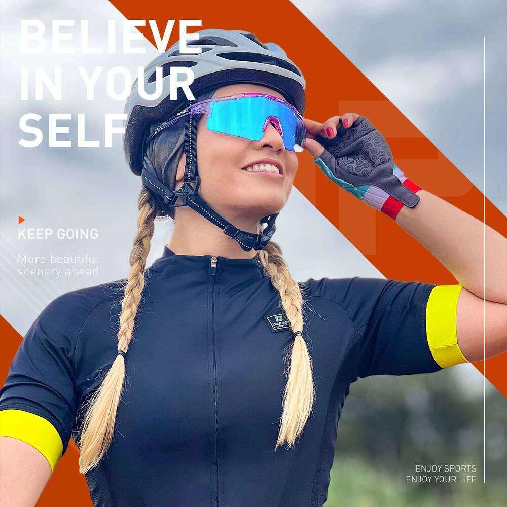 KAPVOE Photochromic Cycling Sunglasses Women Night Sports Glasses MTB Bicycle Riding Bike Equipment UV400 Outdoor Camping Mask