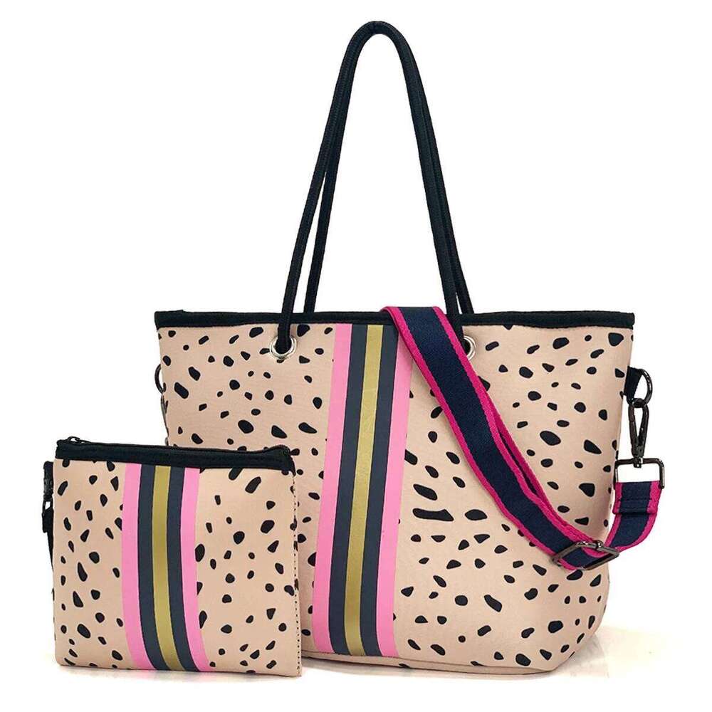 Large Beach For Women Pool Gym Travel Tote Neoprene Crossbody Casual Shoulder Bag