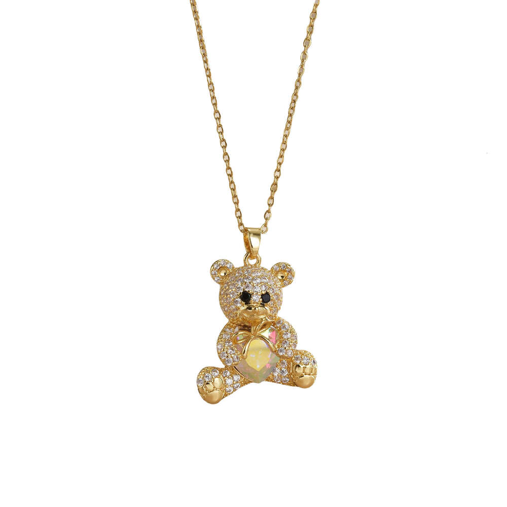 Titanium Steel Non-Fading Necklace For Women, High-End Bear Fashion, Light Versatile Jewelry, Collarbone Chain, Yiwu 5Cf