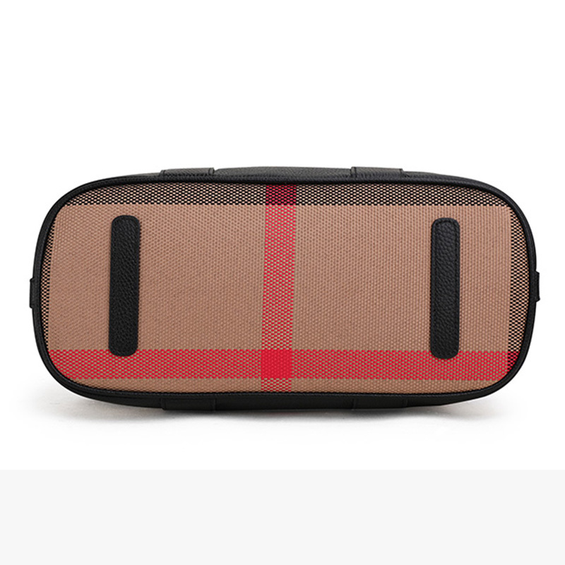 VM FASHION KISS Soft Leather + Canvas Women's Bags Luxury Handbags 2025 Top High Quality Large Capacity Designer Tote Bags