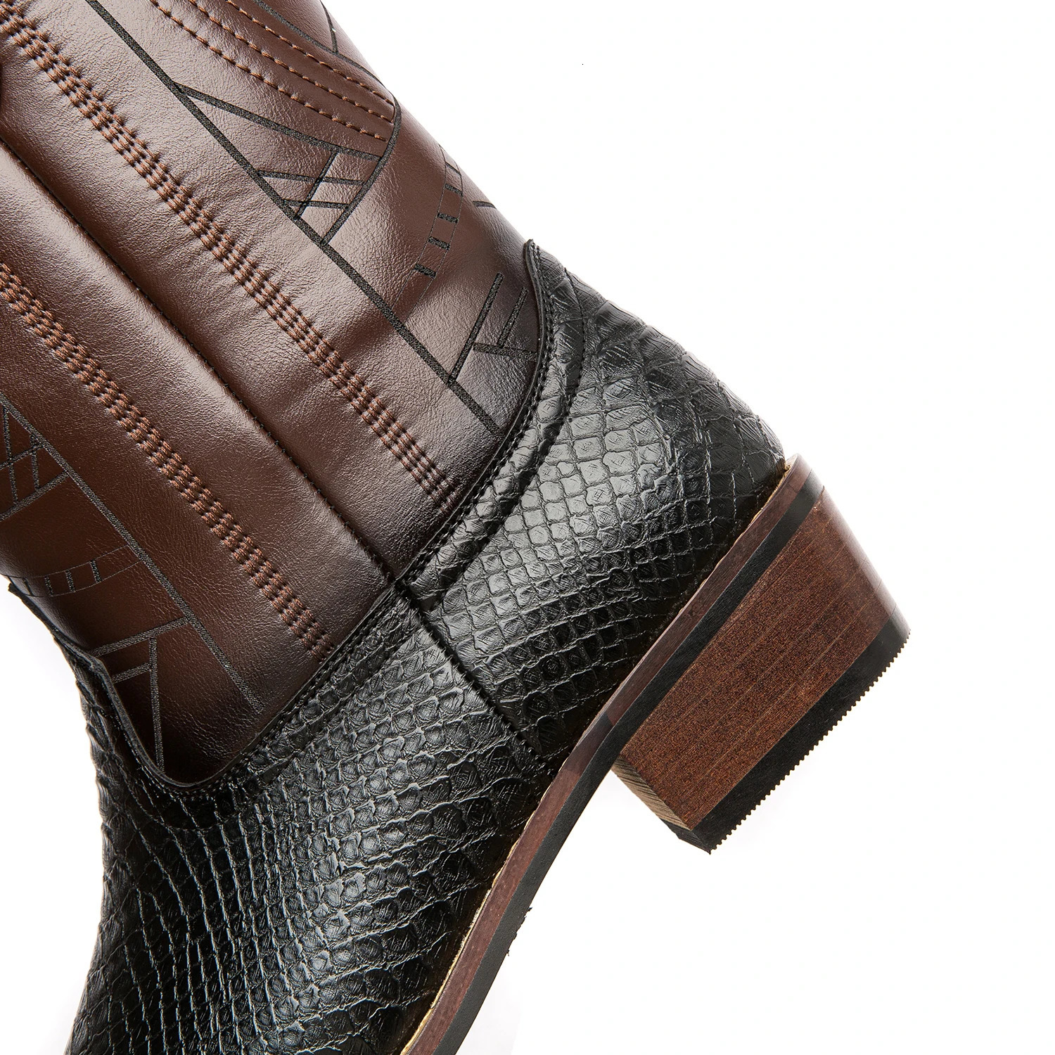 Cowboy Boots For Men Western Boot Mens Cowboy Boots With Square Toe Cowboy Pull-on Boots 250715