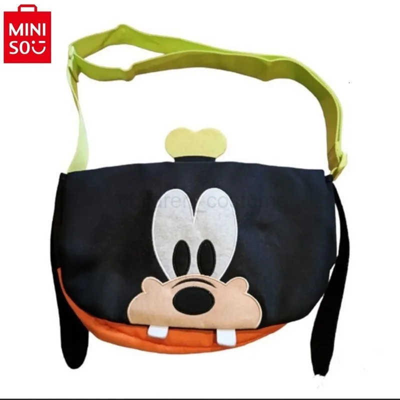 Disney Retro Disney Goofy Cute Cartoon Canvas Handbag Couple Multifunctional Storage Versatile Crossbody Phone Bag W250717