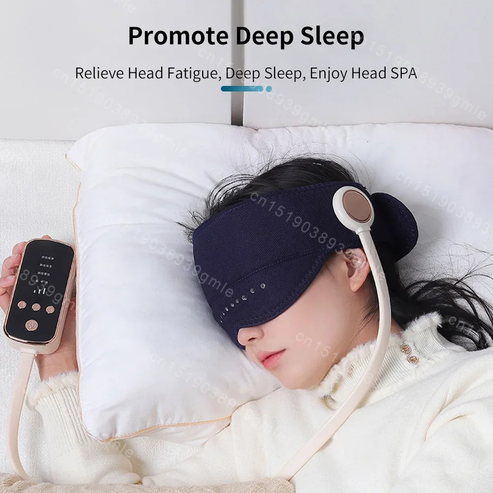 Air Pressure Head Eye Massager Electric Head Massager Graphene Heating Eye Compress for Relax Improve Sleep Stress Relief 250716