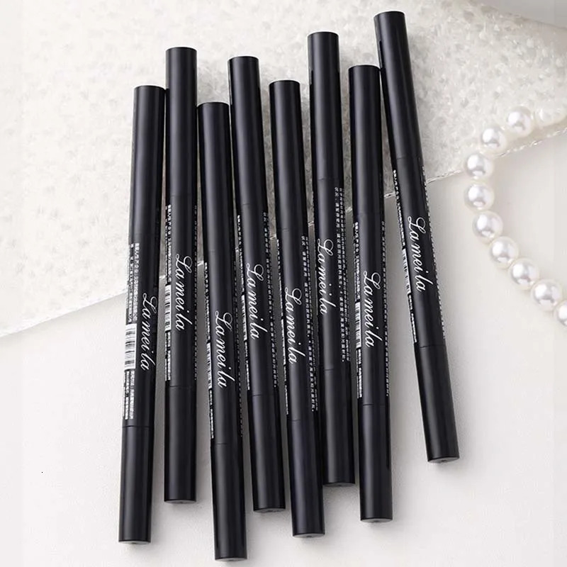 4 Color Waterproof Matte Eyebrow Pen Makeup Double Head Long Lasting Brown Non-Smudged Eye Brow Pencil Tint with Brush Cosmetics 250712