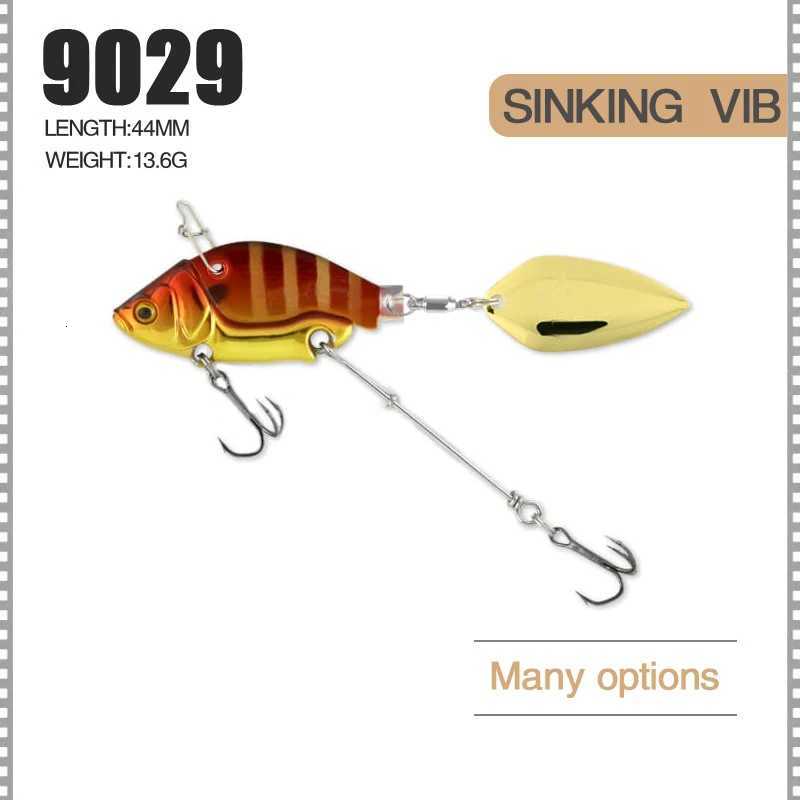 1Pcs Sinking Metal VIB Vibration Bait Spinner Spoon 13.6g 4.4cm Jigs Trout Winter Fishing Hard Baits TackLE Pesca Z250717