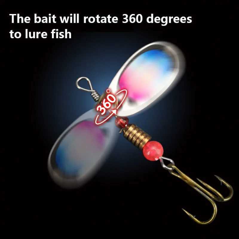 Jig Spinner Bait Kit With Tackle Box 3g Rotating Spinner For Pike Salmon Sea Fishing Wobbler Trolling Hard Surface Topwater Lure Z250717