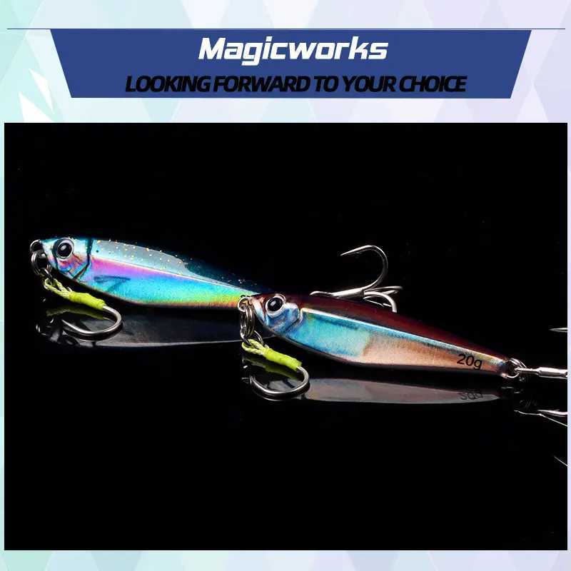 Magic Works New 2024 Lures For Fishing Artificial Bait 10G 15G 20G 30G 40G Fishing Supplies Fish Bait Sea Jigs Woblery Saltwater Z250717