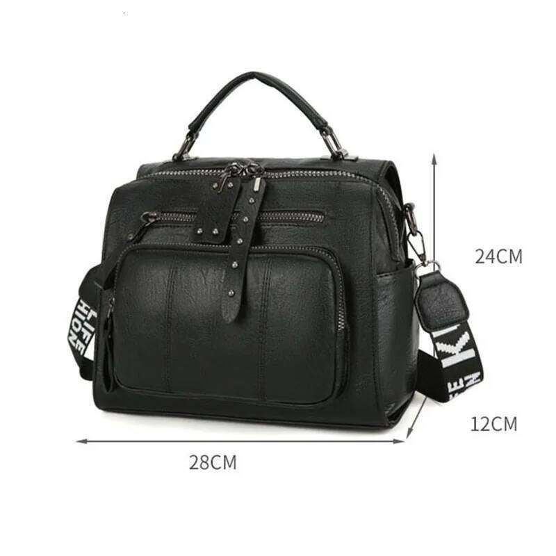 Brand Women Backpacks High Quality Leather Multifunctional Shoulder Bags Girls Fashion Large Capacity School Bag Mochilas